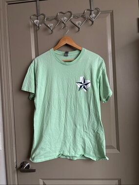 Gildan Light Mint Green Short Sleeve Tee with Star Chest Logo
